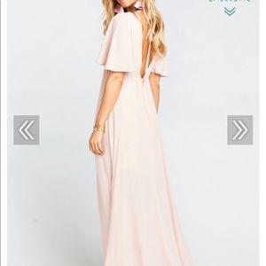 Show me your mumu Faye flutter dress dusty rose